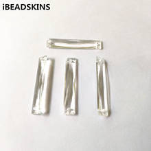 New arrival! 40x7mm 470pcs Clear acrylic Convex rectangle shape beads for Necklace,Earrings parts,hand Made Jewelry DIY 2024 - buy cheap