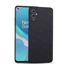 Capa de silicone fosco para oneplus 9 pro caso para oneplus 9r 8 pro 7t nord n100 n10 caso preto macio para um mais 9 pro 1 + 9 concha 2024 - compre barato