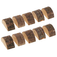 10sets Rustic Wedding Name Place Card Holders Wedding Table Tree Wood Mini Logs 2024 - buy cheap