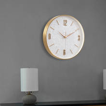 Relógio de luxo em ouro rosa, relógio de parede moderno, decoração mudo, sala de estar, arte estereoscópica, digital, presente 2024 - compre barato