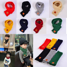 Lovely Boy Girl Baby Winter Warm Color Scarf Knitting Wool Children Neck Warmer 2024 - buy cheap