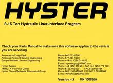 Hyster 8-16 Ton Hydraulic User-Interface Program v4.2 2024 - buy cheap