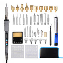 42Pcs Adjustable Soldering Iron Carving Pyrography Tool Wood Embossing Burning Soldering Pen Set Welding Tips Kit 2024 - buy cheap