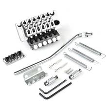 Electric Guitar Tremolo Bridge Assembly Double System Parts 2 Point St Strat Style Guitar Tremolo Bridge Locking System (Silver) 2024 - buy cheap