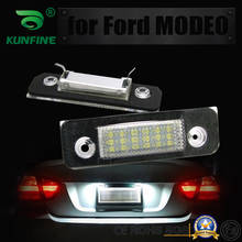 2pcs Car LED Number License Plate Light LED License Lamp For Ford Fiesta Fusion Mondeo MK2 OEM No. 1332916 1021802 96BG13550AB 2024 - buy cheap