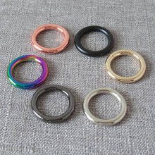 1 Pcs 20mm Plated Metal O Rings Clasp Smooth Belt Buckle For Leather Bag Dog Pet Harness KeyChain DIY Sewing Garment Accessories 2024 - buy cheap