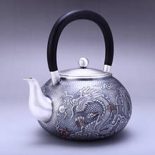 Teapot, stainless steel teapot, silver teapot, iron teapot, hot water teapot, teapot 1100 ml water, tea bowl, kung fu tea set. 2024 - buy cheap