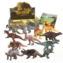 Пластиковая модель динозавра, игрушечный динозавр Юрского периода, трицератопс Тираннозавр Рекс, пластиковые игрушки динозавров для детей 2024 - купить недорого