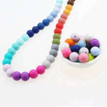 100pcs Silicone Bead teething 10-20mm Eco-friendly Sensory Teething Necklace Food Grade Mom Nursing DIY Jewelry bracelet bead 2024 - buy cheap