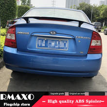 For  KIA CERATO Spoiler 2006-2018 KIA CERATO TF High Quality Spoiler ABS Material Car Rear Wing Primer Color Rear Spoiler 2024 - buy cheap