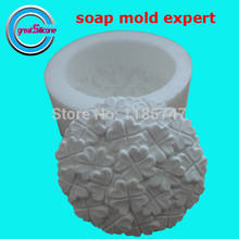 Round  Flower Soap Mold Cake Mold Aroma Gypsum Wax Molds Silicone Molds for Soap Making 2024 - buy cheap
