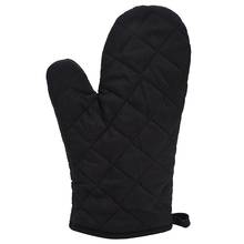 1 Pair Kitchen Craft Heat Resistant Cotton Oven Glove Pot Holder Baking Cooking Mitts Black 2024 - buy cheap