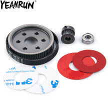 Yeahrun-kit de sistema de engrenagens de transmissão, correia da engrenagem, motor, 3.17/5.0mm, para crawler rc 1:10, scx10, scx10 ii, peças de atualização 2024 - compre barato