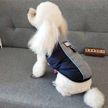 Теплая одежда для собак с меховым воротником для маленьких и средних собак, куртка в британском стиле, пальто для щенков, одежда для собак на осень и зиму 2024 - купить недорого