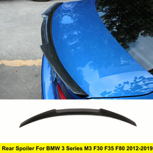 F30 Carbon Fiber Rear Trunk Spoiler Wings for BMW F30 F35 M3 Trunk Boot Tail Lip Body Kit Accessories 2012-2019 2024 - buy cheap