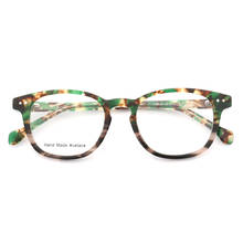 Belight ótica masculino mulheres acetato colorido formato redondo retrô vintage, óculos de prescrição óculos k9239 2024 - compre barato