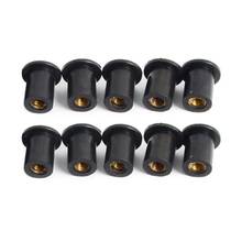10 Pcs M4/M5/M6 Rubber Well Nuts Blind Fastener Windscreen Windshield Fairing Cowl Fastener Accessories for Motorcycle 2024 - buy cheap