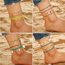 New Fashion Anklet Set For Women Multilayers Adjustable Anklets Bracelet On Leg Foot Beach Jewelry 2024 - buy cheap