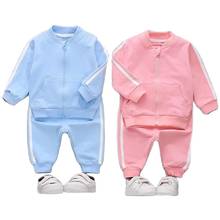 Infantil Baby Boys Girls Clothes Casual Sport Suit Long Sleeve Zipper Jacket Pants 2pcs/Set Boy's Outfits Newborns Babies Gifts 2024 - buy cheap
