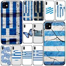 Greek flag Phone Case for iPhone 11 12 pro XS MAX 8 7 6 6S Plus X 5S SE 2020 XR 2024 - buy cheap