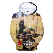 Rust Game Hoodie 3D Sweatshirt Long Sleeve Women Men's Tracksuit 2021 Video Game Fashion Streetwear Harajuku Clothes Plus Size 2024 - buy cheap