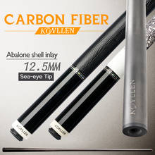 Konllen-taco de carbono de fibra de carbono, 12.5mm, para jogar bilhar, conjunto de pino radial, concha de abalone, incrustação 2024 - compre barato