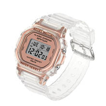 Fashion Transparent Women's Waterproof Watches Electronic Digital Gift Clock Lady Sport Watch For Woman Girl Children Wristwatch 2024 - buy cheap