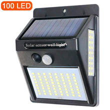 Lámpara Solar LED para exteriores, luz de pared con Sensor de movimiento PIR, impermeable, para decoración de jardín 2024 - compra barato
