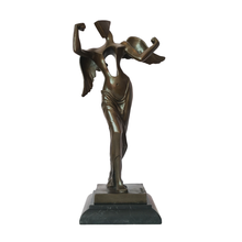 Bronze abstrato anjo estátua mito deusa mulher escultura estatueta arte presente de aniversário decoração para casa 2024 - compre barato