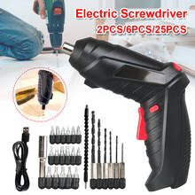 Electrical Screwdriver 3.6V Portable USB Charging Cordless Rechargeable Hand Cordless Practical Drill Power Supplies Power Tools 2024 - buy cheap
