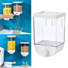 1000/1500ml Cereal Dispenser Container Wall Mounted Grain Dry Food Storage Box 2024 - buy cheap