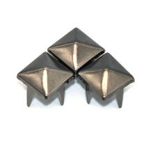 Pinos de pirâmide de pico rebites cone decorativo pino de sapatos bolsa cinto de couro acessório de artesanato 50 peças 10 mm 2024 - compre barato