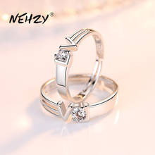 NEHZY-anillo abierto en forma de corazón para mujer y hombre, de Plata de Ley 925, regalo de aniversario de boda, compromiso, Nueva joyería 2024 - compra barato