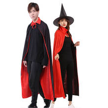Adult Children Halloween Cloak Stand Collar / Hooded Mantle Reversible Magician Cloak Vampire Cape Cosplay Exhibition 2024 - buy cheap
