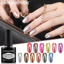 Lagunamoon 8ml Glitter Platinum Gel Nail Polish Bling  Gelpolish Soak Off UV Gel Polish Varnish Lacquer GelLak Semi Permanent 2024 - buy cheap