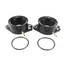 2 pçs peças da motocicleta carburador coletor de admissão tubo interface adaptador para yamaha xv750 virago 750 1988 1989 1990 1991 - 1998 2024 - compre barato