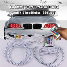 Angel Eyes Tuning for BMW E46 325i 325xi 330i 330xi with HID Headlights 1999-05 RGB LED Halo DRL Car Lights Accessories Retrofit 2024 - buy cheap