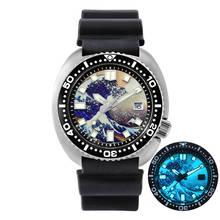 San Martin Mens Diver Watches Men Automatic Watch Mechanical Wristwatch Turtle 200M Waterproof BGW-9 Luminous NH35 Ceramic Bezel 2024 - buy cheap