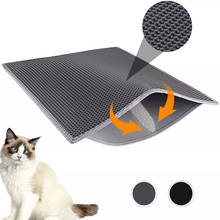 Pet Cat Litter Mat Double Layer Waterproof Litter Cat Pads Trapping Pet Litter Box Mat Pet Products Bed Clean Pad Cats Clean 2024 - купить недорого