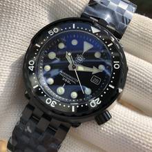 STEELDIVE Watch Automatic 2020 Tuna Black Case NH35 Sapphire Crystal 316L Steel Mechanical Watch Men C3 Luminous Wristwatch 2024 - buy cheap