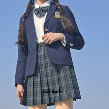 Nori-vestido plisado de cintura alta a cuadros plisado para mujer, uniforme escolar JK, ropa para estudiantes, Verano 2024 - compra barato