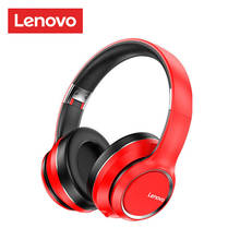 Lenovo-fone de ouvido dobrável hd200 original, bt5.0, sem fio, estéreo, headphone, esporte, música, 3.5mm, entrada aux, com microfone 2024 - compre barato