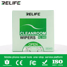 RELIFE RL054 50Pcs/Bag Soft Cleanroom wiper cleaning Non Dust LCD Repair Tool for Screen 2024 - buy cheap