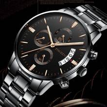 2020 FNGEEN Watches Men Stainless Steel Watch Business Luxury Male Clock Men's Waterproof Quartz With Date Wristwatches 2024 - buy cheap