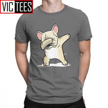 Dabbing Cream French Bulldog Dog Lover T Shirt Men's 100 Premium Cotton Harajuku Tees Sweatshirt Unique Europe Clothing Shirt 2024 - buy cheap