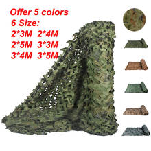 Accesorios militares de caza, Red de camuflaje de entrenamiento del ejército del bosque, 2x3m/2x4m/2x5m/3x3m/3x4m/3x5m 2024 - compra barato