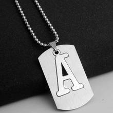English initial letter A name symbol necklace detachable double layer text stainless steel English alphabet Family gifts jewelry 2024 - buy cheap