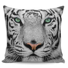 Decorative Home Pillow Case Green Eyes White Tiger Face Bed Room Office Long Pillowcases Car Decoration Throw Body Pillow Covers 2024 - buy cheap