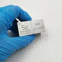 Escandio de Metal de 1 pulgada, Cubo de densidad de 25,4mm, 99.9% puro para colección de elementos 2024 - compra barato