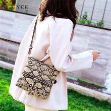 Classic Snake Print Bag Fashion Serpentine PU Leather Crossbody Bag Women Tassel Shoulder Handbag 2024 - buy cheap